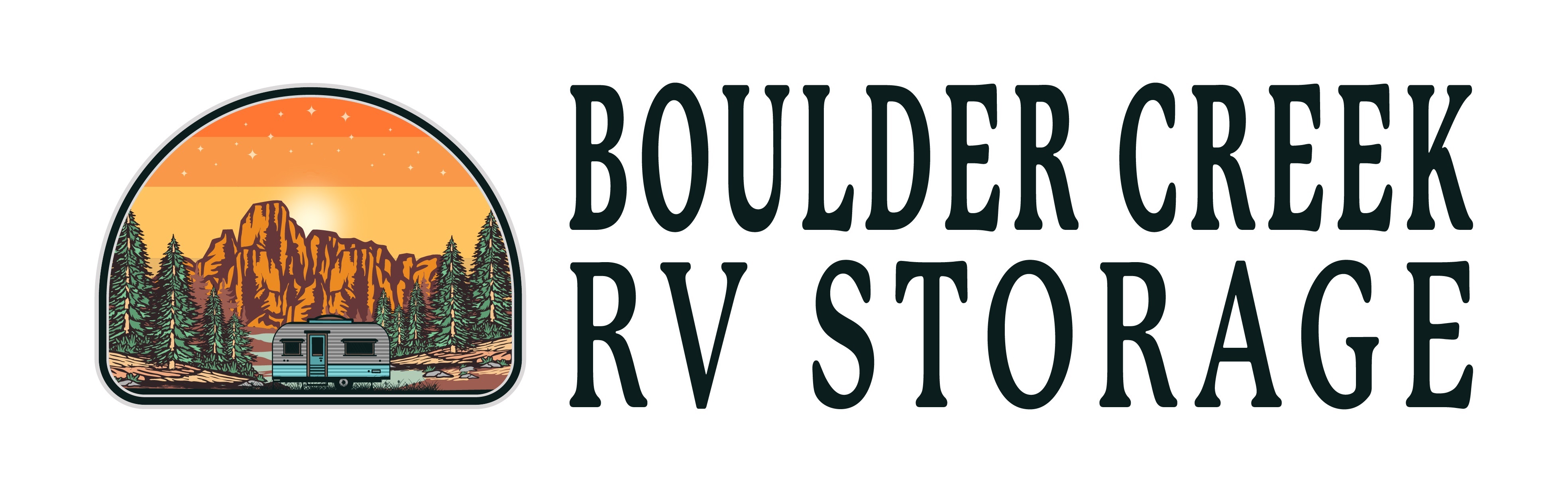 Boulder Creek Horizontal Logo RV Storage 